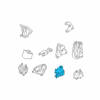 OEM 2007 Pontiac Grand Prix Rear Mount Diagram - 10447321