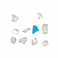 OEM 2006 Pontiac Grand Prix Strut Bracket Diagram - 10306033