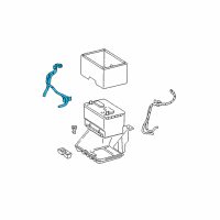 OEM Dodge Battery Positive Cable Diagram - 56000977AD