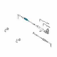 OEM 1998 Nissan Altima Boot Kit Power Steering Gear Diagram - 48203-2B026