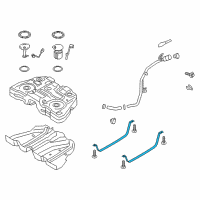 OEM 2016 Ford Fusion Tank Strap Diagram - DG9Z-9092-C