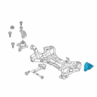 OEM 2017 Hyundai Azera Transaxle Mounting Bracket Assembly Diagram - 21830-3R610