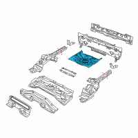 OEM 2018 Jeep Renegade Pan-Rear Floor Diagram - 68351901AA