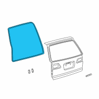 OEM 2000 Toyota Sienna Weatherstrip Diagram - 67881-08020