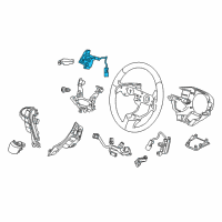 OEM Acura ILX Switch Assembly, Driver Side Paddle Shift (Premium Black Metallic) Diagram - 78561-T3R-A01ZA