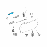 OEM 2005 Chrysler Crossfire Cylinder Lock-Door Lock Diagram - 5101004AA