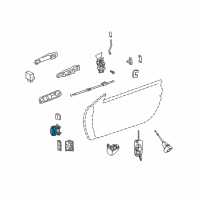 OEM 2004 Chrysler Crossfire Upper And Lower Door Hinge Diagram - 5189860AA