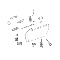 OEM 2006 Chrysler Crossfire Hinge Reinforcement Diagram - 5097988AA