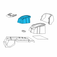 OEM 2006 Ford F-250 Super Duty Rear Console Diagram - 5C3Z-36045A36-AAA