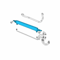 OEM Jeep Patriot Auxiliary Transmission Oil Cooler Kit Diagram - 68004055AA