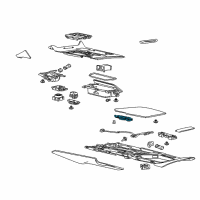 OEM 2017 Chevrolet Corvette Latch Diagram - 23296444