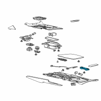 OEM 2014 Chevrolet Corvette Hinge Diagram - 22840532