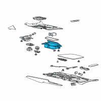 OEM 2014 Chevrolet Corvette Cup Holder Diagram - 84566911