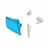 OEM 2010 Dodge Dakota Lamp Diagram - 55112244AE