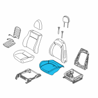 OEM 2018 Ram ProMaster City Seat Cushion Foam Front Diagram - 68275675AA