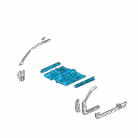 OEM 1998 Honda Civic Floor, FR. Diagram - 65100-S02-A11ZZ