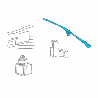 OEM Mercury Actuator Diagram - F87Z-9A825-GA