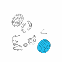 OEM Toyota Prius Drum Diagram - 42431-02100