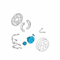 OEM 2009 Toyota Prius Hub & Bearing Diagram - 42450-47030