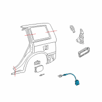 OEM 2007 Toyota Highlander Lock Diagram - 77030-48030