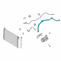 OEM BMW Z4 Suction Pipe Evaporator-Compressor Diagram - 64-50-9-224-835