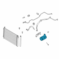 OEM 2008 BMW 528i Air Conditioning Compressor Diagram - 64-50-9-174-803