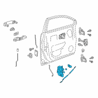 OEM 2010 Saturn Vue Lock Assembly Diagram - 22785492