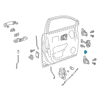 OEM 2015 Chevrolet Captiva Sport Lock Cylinder Diagram - 19178589