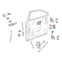 OEM 2013 Chevrolet Captiva Sport Lock Cylinder Diagram - 19178589