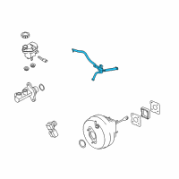 OEM 2014 Ford Special Service Police Sedan Vacuum Hose Diagram - DG1Z-9C490-D