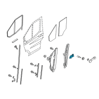 OEM Ford Transit Connect Window Motor Diagram - 6CPZ-9923394-B