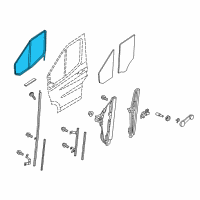 OEM 2020 Ford Transit-250 Window Channel Diagram - CK4Z-6121596-E