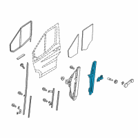 OEM 2017 Ford Transit-350 HD Window Regulator Diagram - EK4Z-6123201-A