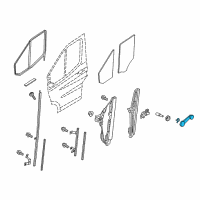 OEM 2021 Ford Transit-350 HD Window Handle Diagram - 93BZ-5423342-AA