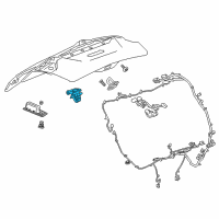 OEM Buick Encore GX Lock Actuator Diagram - 13508980