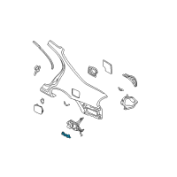 OEM 2001 Infiniti I30 Lock Assy-Fuel Filler Lid Diagram - 78827-5L300