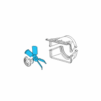 OEM GMC K1500 Suburban Fan Blade Diagram - 15024813