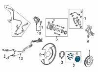 OEM GMC Yukon XL Hub Assembly Diagram - 13536121