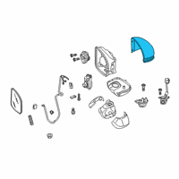 OEM 2019 Honda Clarity Skull Cap R (Crystal Black Pearl) Diagram - 76201-TRT-A01ZA