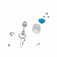 OEM Mercury Upper Mount Diagram - 8A8Z-18183-A