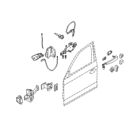 OEM 2011 BMW 128i Operating Rod, Door Front Right Diagram - 51-21-7-178-376