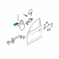 OEM 2013 BMW 135i Inner Right Door Handle Diagram - 51-41-9-121-186