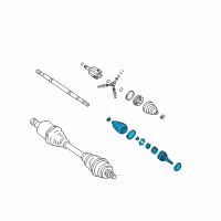 OEM Pontiac Joint Kit, Front Wheel Drive Shaft Cv (W/Boot) Diagram - 26039155