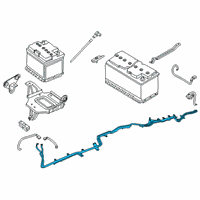 OEM 2021 BMW X7 BATTERY CABLE POSITIVE, BELO Diagram - 61-12-9-442-594