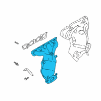 OEM Nissan Kicks Exhaust Manifold With Catalytic Converter Diagram - 140E2-5RM0A