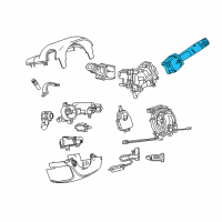 OEM Chevrolet Cruze Limited Front Wiper Switch Diagram - 95433824