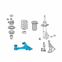 OEM 2013 Honda Civic Arm, Right Front (Lower) Diagram - 51350-TR0-A51