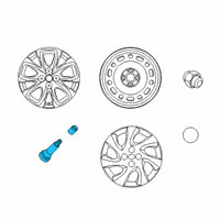 OEM 2020 Toyota Yaris Valve Stem Diagram - 90118-WB779