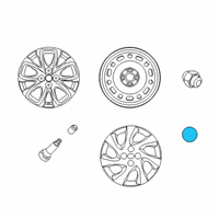 OEM 2020 Toyota Yaris Center Cap Diagram - 42603-WB001