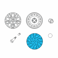OEM 2020 Toyota Yaris Wheel Cover Diagram - 42602-WB002